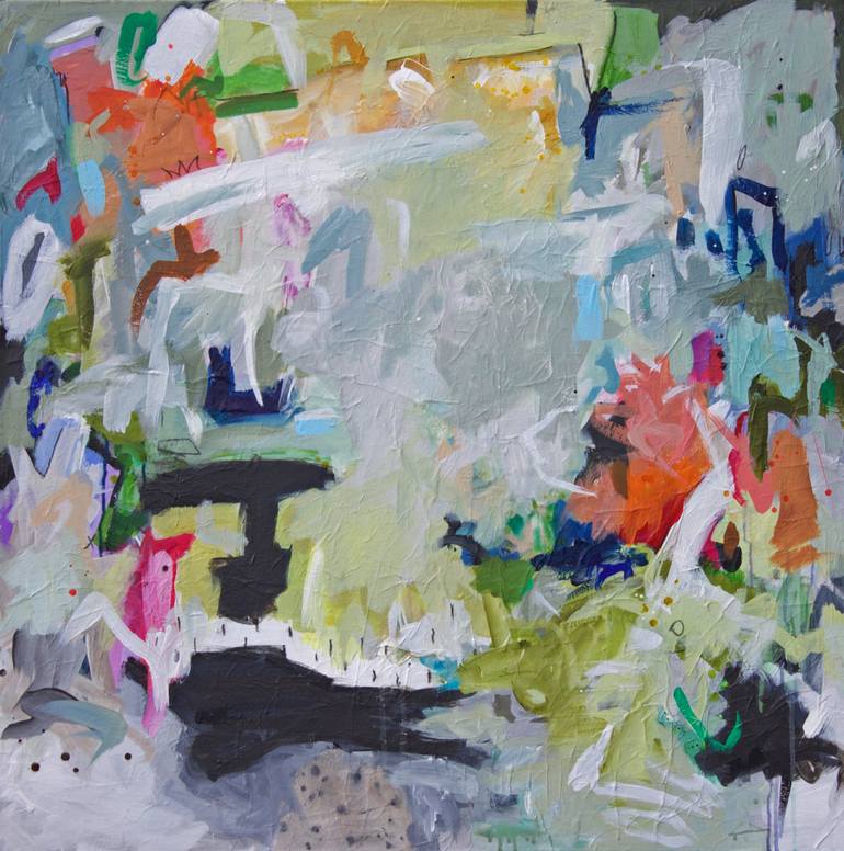 770x776 Saatchi Art Ranting, Not Quite Raving Painting By Gina Cochran - Cochran Painting