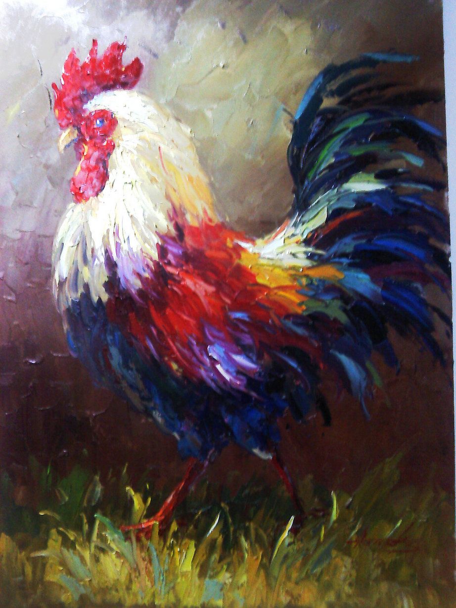 922x1229 Oil Paintings Of The World Tade Center Featured Style Cock - Cock Painting