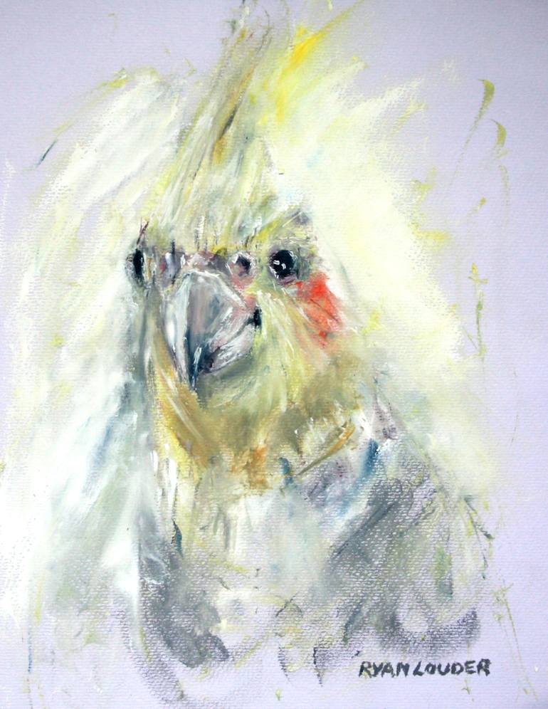 770x996 Saatchi Art Cockatiel Painting By Ryan Louder - Cockatiel Painting