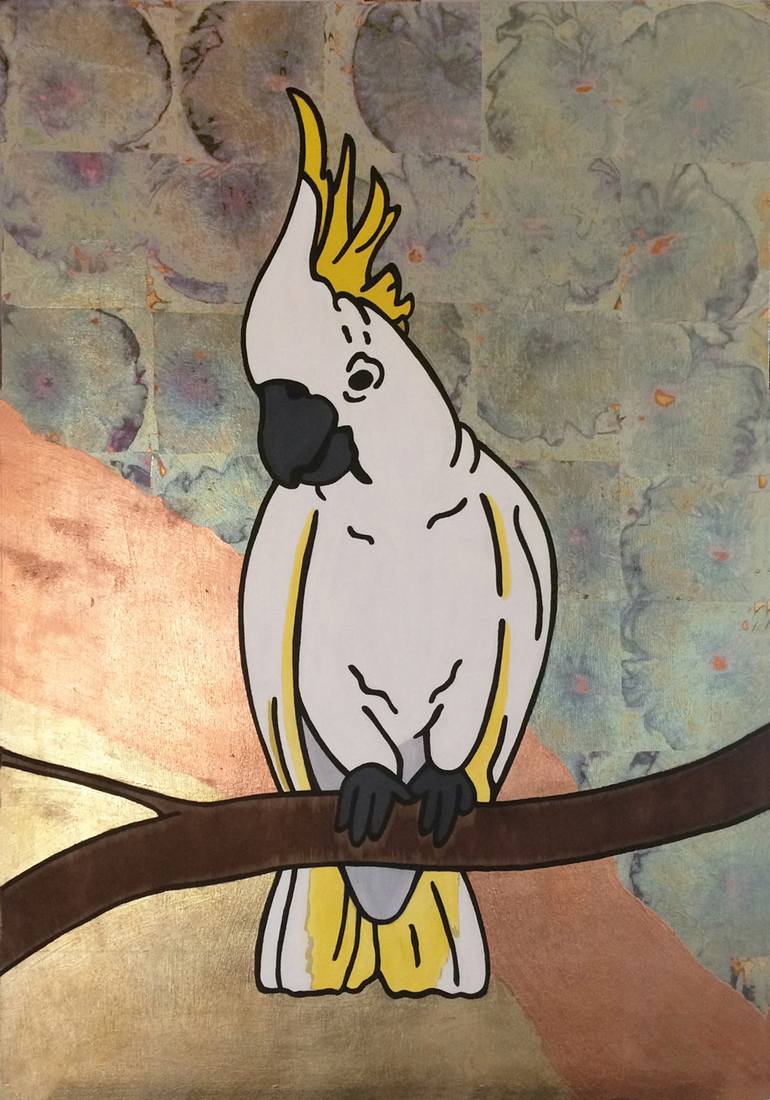 770x1100 Saatchi Art Lady Catherine's Cockatoo Painting By Queen Verona - Cockatoo Painting