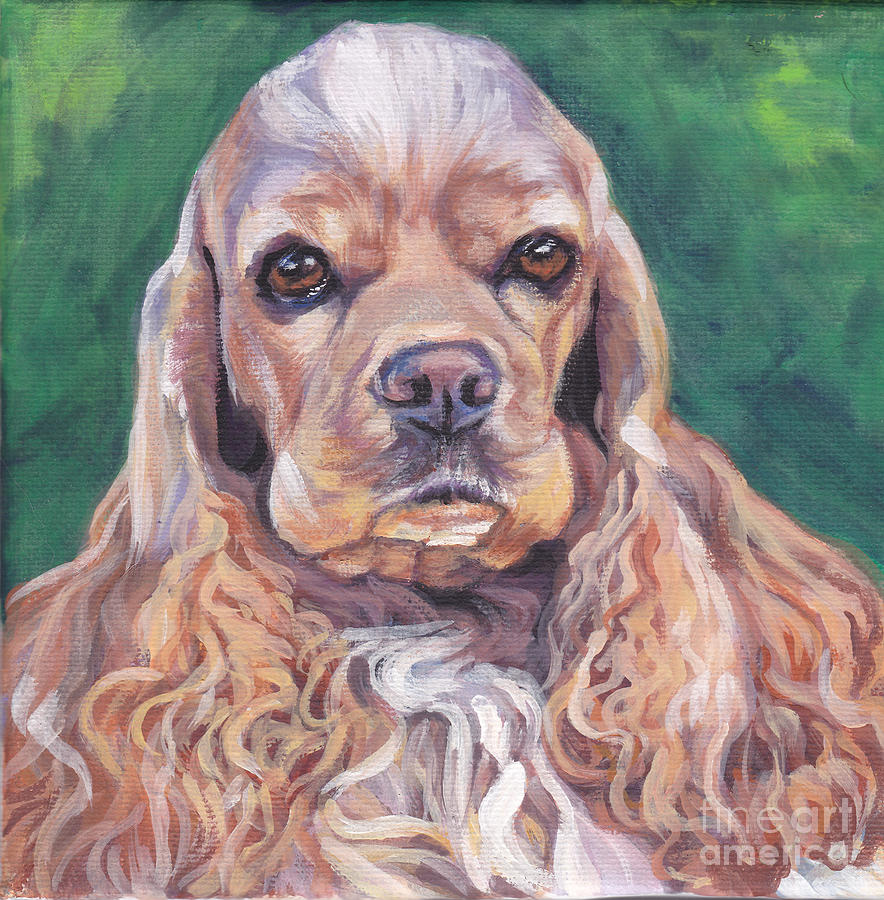 884x900 Cocker Spaniel Painting By Lee Ann Shepard - Cocker Spaniel Painting
