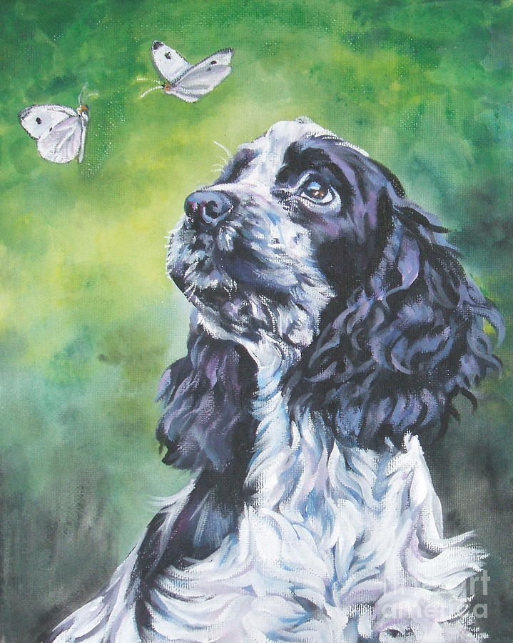 719x900 English Cocker Spaniel Painting By Lee Ann Shepard - Cocker Spaniel Painting