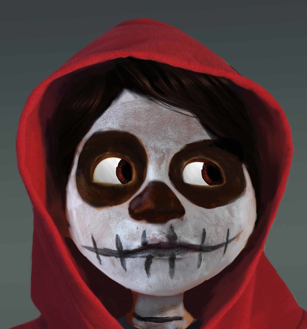 1000x1072 Pixar Animation Studios - Coco Movie Painting