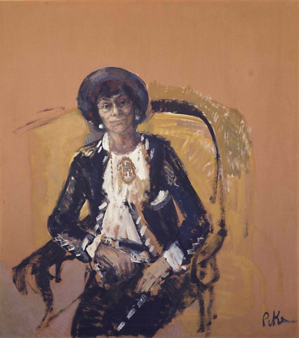 600x678 Qampa Jeffie Pike Durham On Painting Coco Chanel Wonderland - Coco Painting