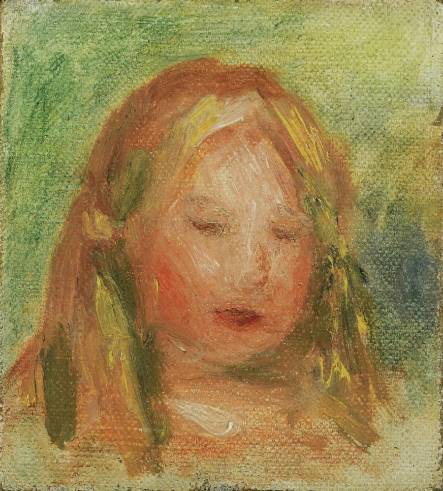 900x999 Study Of Child`s Head (Coco) Painting Pierre Auguste Renoir Oil - Coco Painting