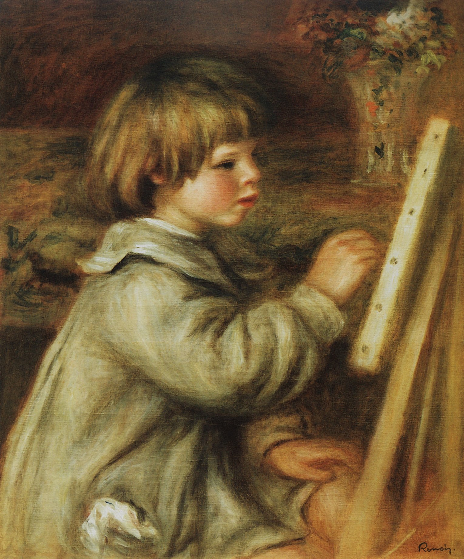 1530x1845 Coco Painting By Pierre Auguste Renoir - Coco Painting