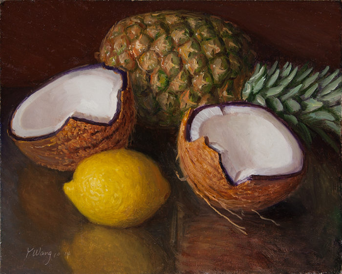 700x560 Coconut Oil Painting - Coconut Painting
