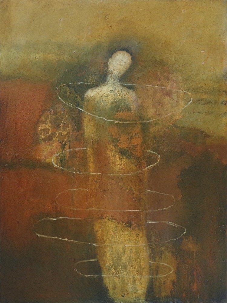 750x1000 Jeanie Tomanek Lil' Biscuit - Cocoon Painting