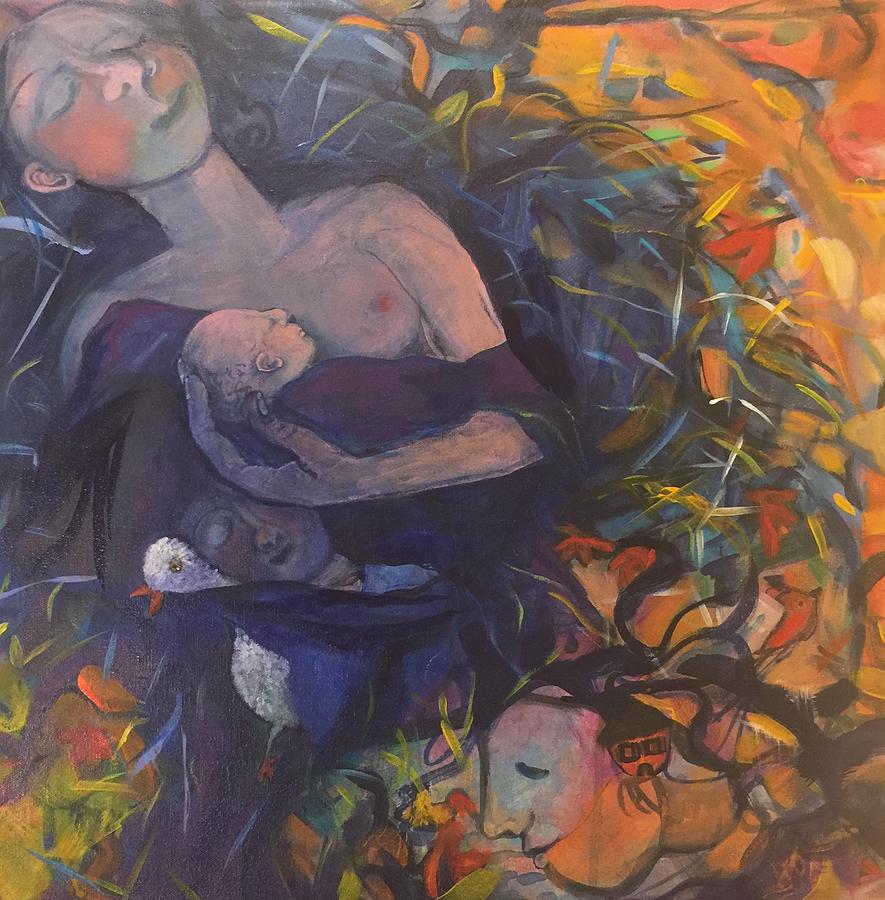 885x900 Cocoon Painting By Holly Sedgwick - Cocoon Painting