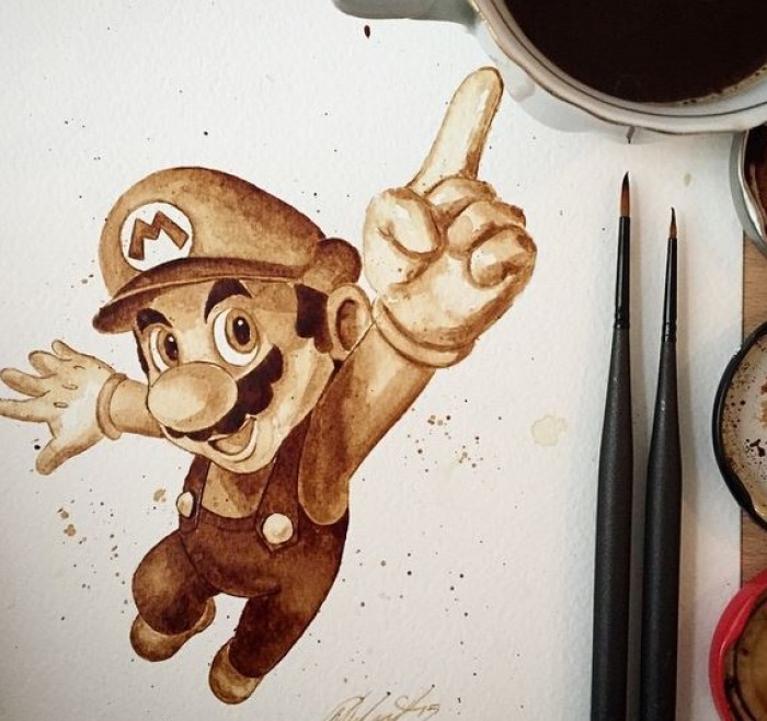 700x658 Coffee Creations The Art Of Painting With Coffee - Coffee Art Painting