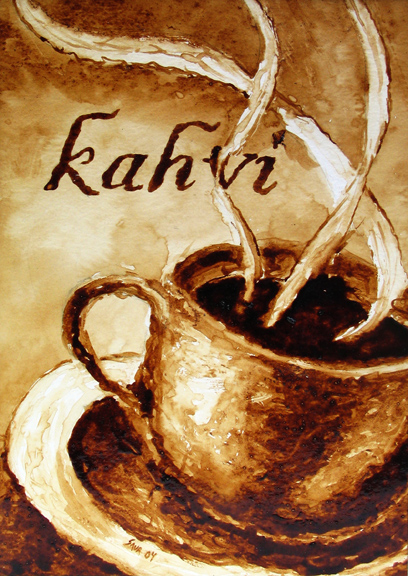 408x576 Kahvi Coffee Art - Coffee Art Painting