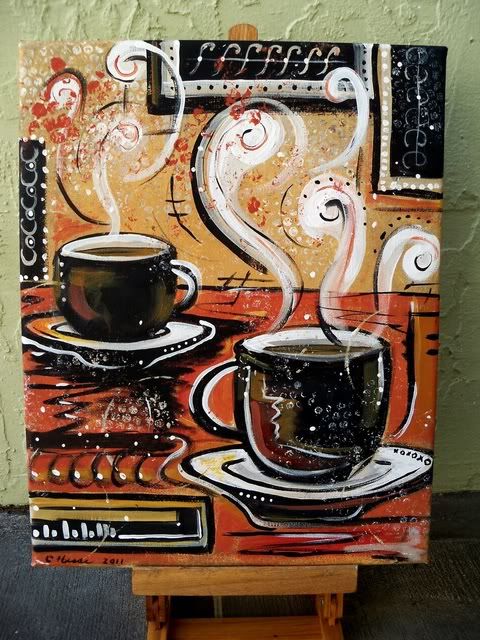 480x640 Muralwizard's Image Love This Stuff - Coffee Cup Art Painting