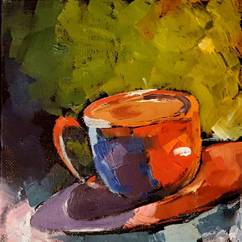 770x769 Saatchi Art Coffee Mug 1 - Coffee Cup Art Painting