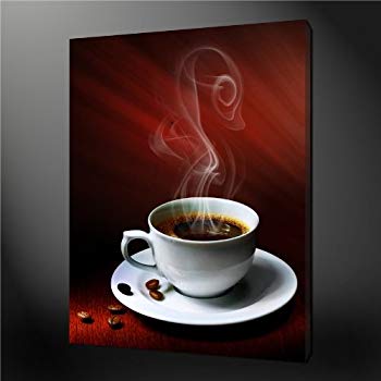 350x350 So Crazy Art 5 Panel Wall Art Painting Coffee Grain - Coffee Cup Art Painting