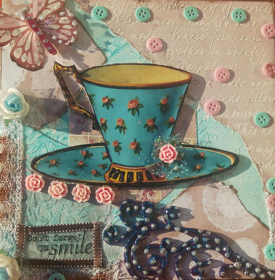 883x900 Mixed Media - Coffee Cup Painting