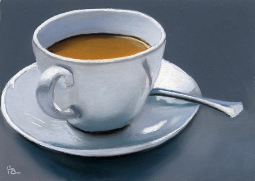 524x371 Another Cup Of Coffee Sold Ria Hills - Coffee Cup Painting