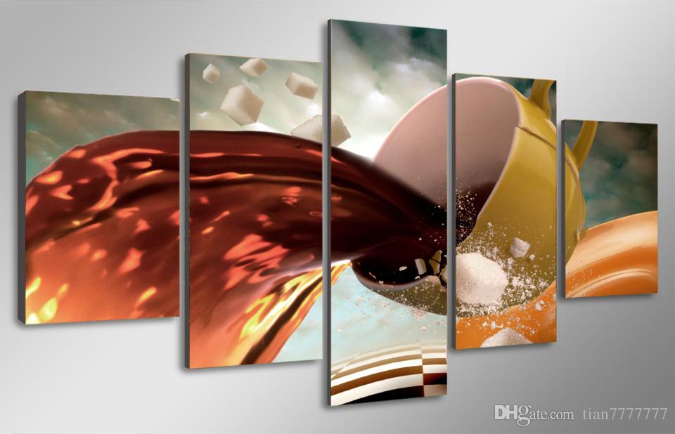 960x618 2018 New Coffee Cup Painting On Canvas Home Decorations Wall Art - Coffee Cup Painting On Canvas