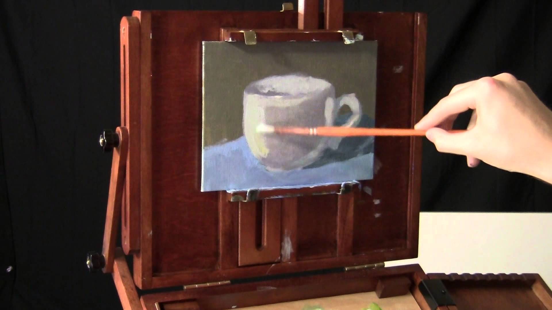 1920x1080 Painting A Mug - Coffee Cup Painting On Canvas