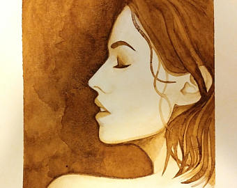 340x270 Coffee Painting Etsy - Coffee Painting