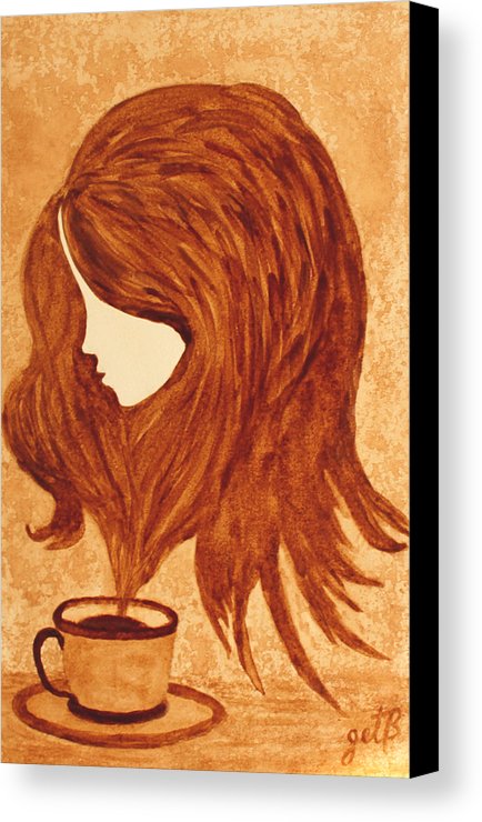 434x740 Coffee Break Coffee Painting Canvas Print Canvas Art By Georgeta - Coffee Painting On Canvas