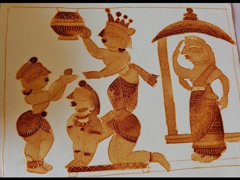 480x360 Coffee Painting In Canvas - Coffee Painting On Canvas