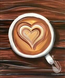 249x300 Painting With A Twist Paintings Paintings - Coffee Painting On Canvas