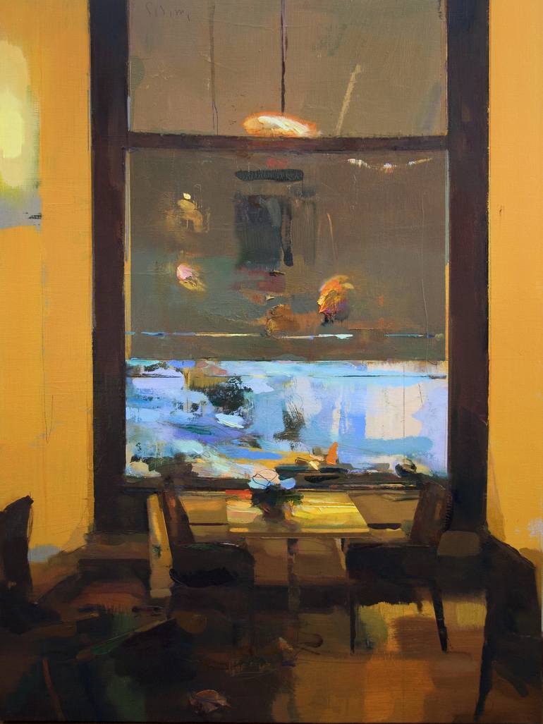 770x1027 Saatchi Art Interior - Coffee Shop Painting