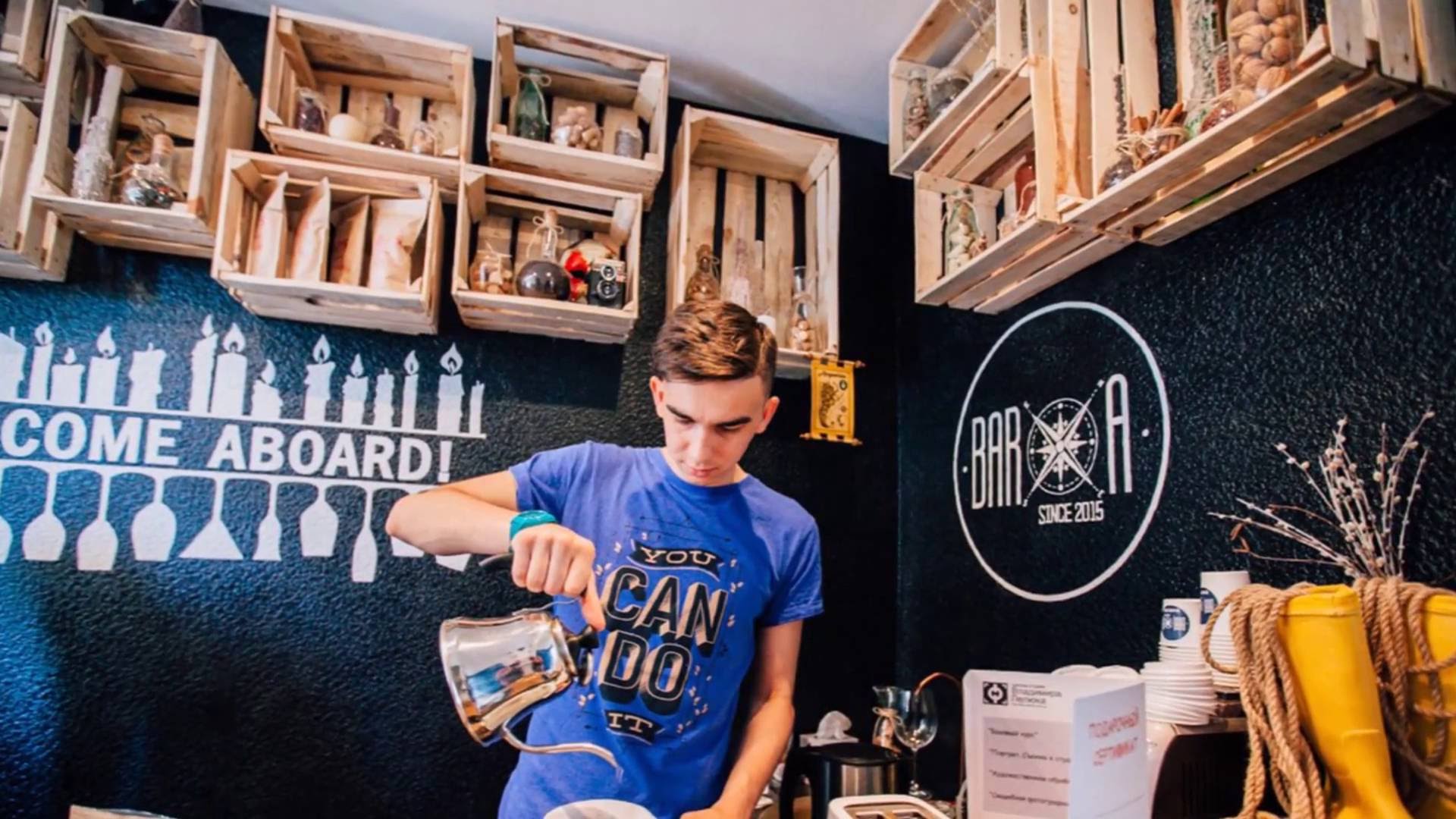 1920x1080 Coffee Shop Wall Design Amp Wall Painting Ideas - Coffee Shop Painting