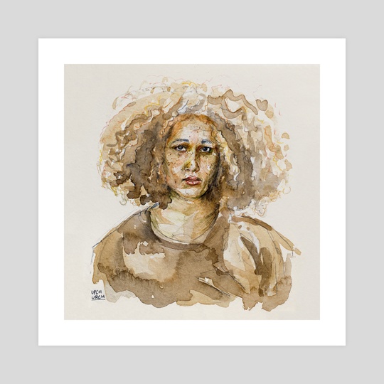 540x540 Coffee Stains And Pencil, An Art Print By William Upchurch - Coffee Stain Painting