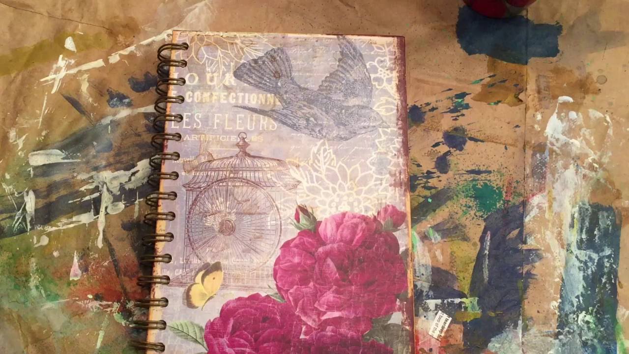 1280x720 How To Coffee Stain A Notebook To Make A Vintage Junk Journal - Coffee Stain Painting