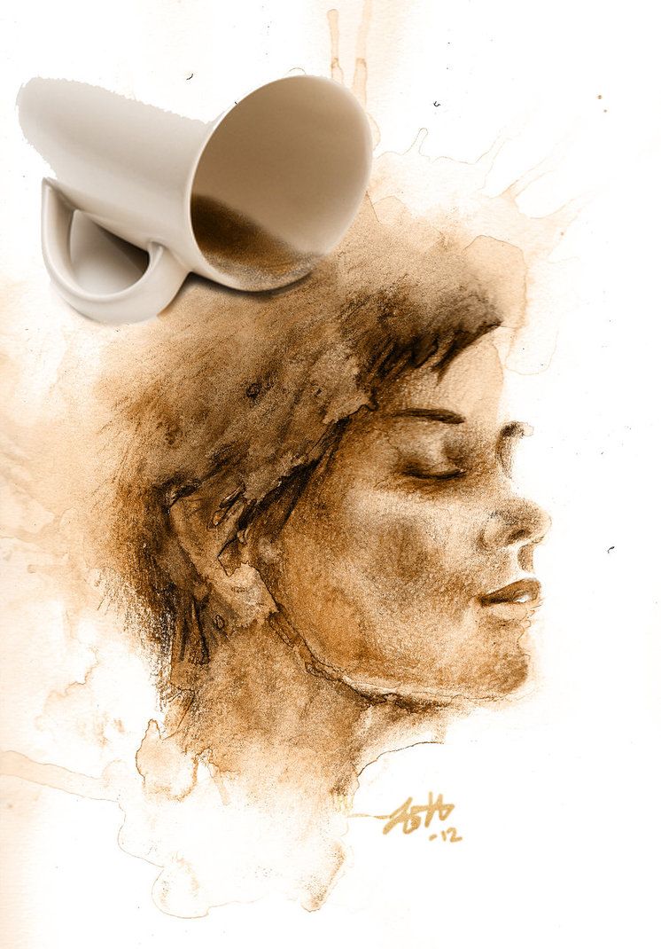 746x1070 Coffee Stain By Limestrap D4q1u8v.jpg Tidetogo - Coffee Stain Painting
