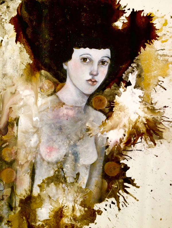 600x793 Coffee Creations - Coffee Stain Painting