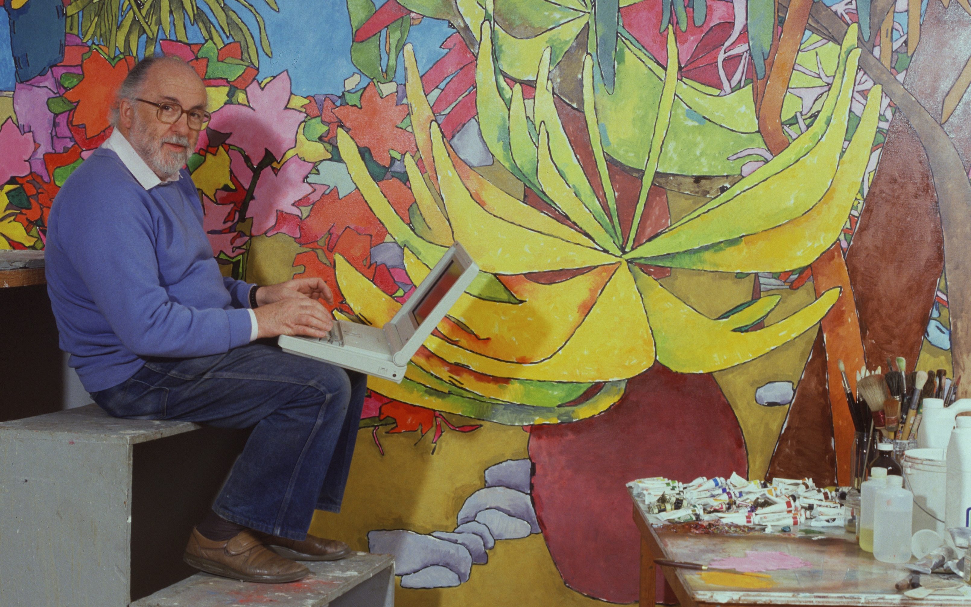 3219x2012 Harold Cohen, Artist Obituary - Cohen Painting