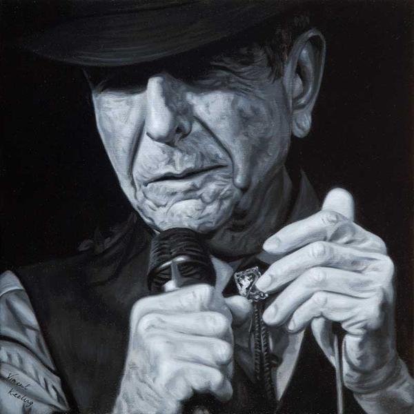 600x600 Leonard Cohen, Dance Me To The End Of Love - Cohen Painting