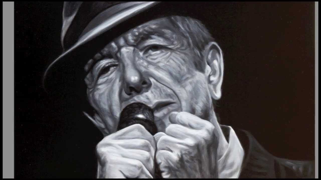 1280x720 Portrait Painting Of Leonard Cohen In Oil On Canvas By Vincent - Cohen Painting