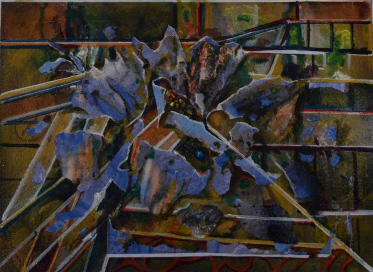 770x562 Saatchi Art Shattered Painting By Grace Cohen - Cohen Painting