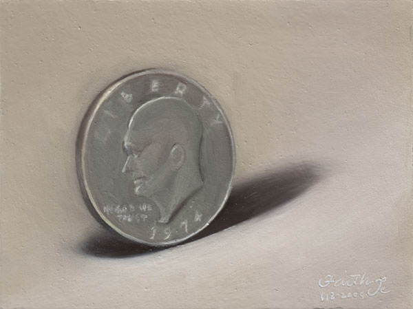 600x449 A Dollar - Coin Painting