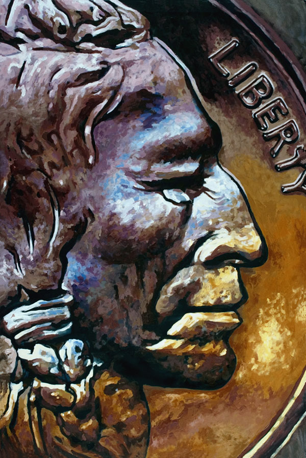 600x898 Early American Coin Paintings By Kimberly A. Godinho - Coin Painting