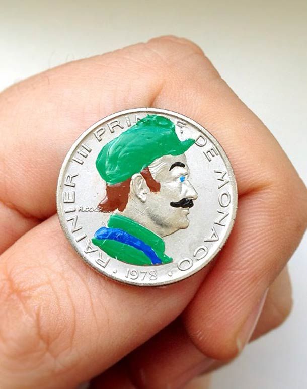 610x773 Pop Culture Coins Hijacking Coins With Some Paint Pop Culture - Coin Painting