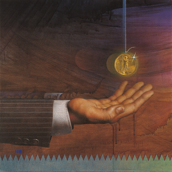 600x600 The Gold Coin - Coin Painting