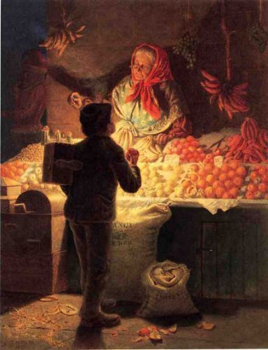 384x500 The Doubtful Coin - Coin Painting