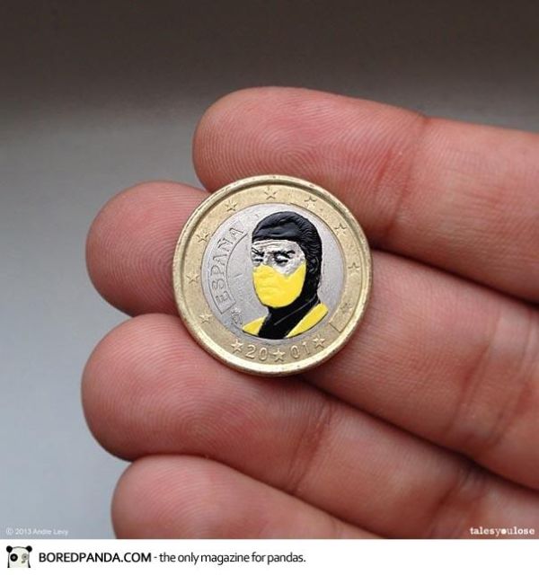 600x640 Tales You Lose Coin Painting Andre Levy 12 605 - Coin Painting