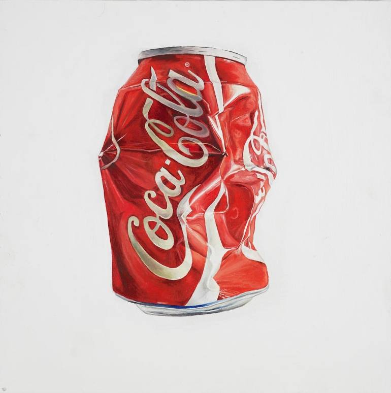 770x774 Saatchi Art Crushed Coke Painting By Nancy Whitehead - Coke Painting