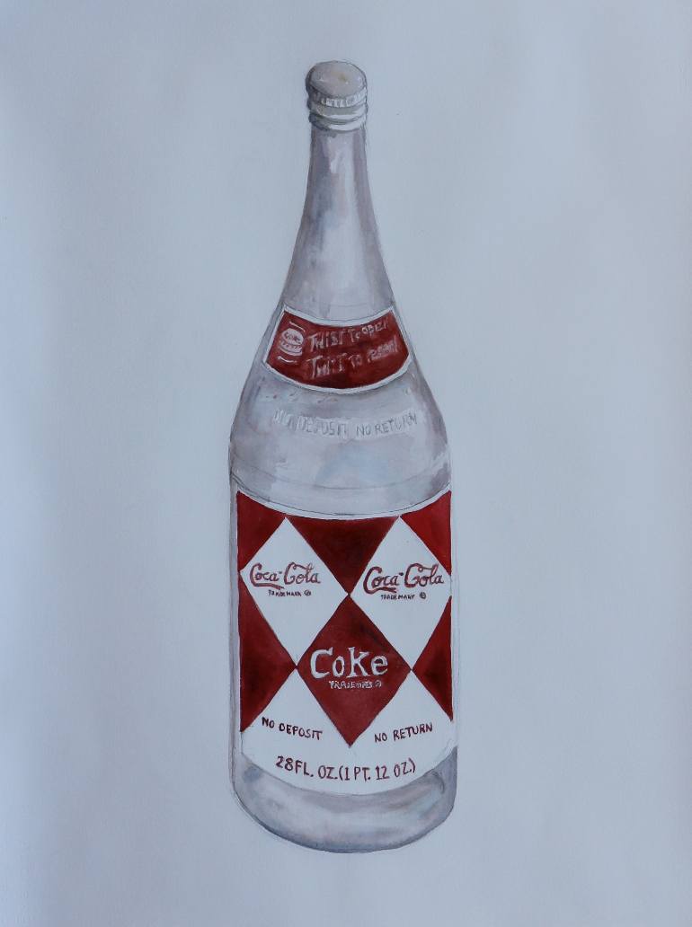 770x1032 Saatchi Art Old Coke Bottle Painting By John Kilduff - Coke Painting
