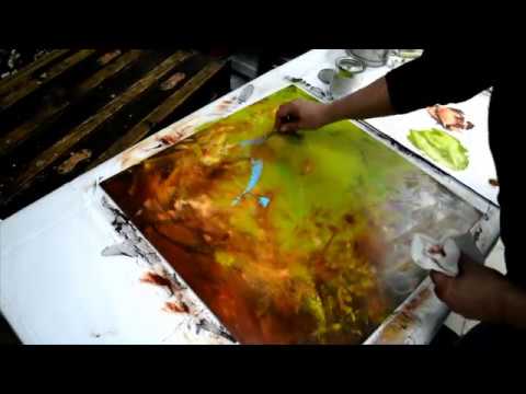 480x360 Oil Paint And Cold Wax Painting Demonstration By Kim Sobat - Cold Wax Painting