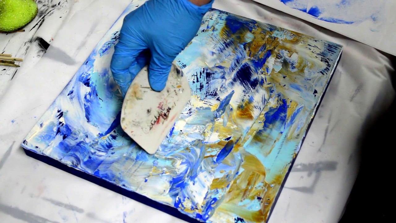1280x720 Oil Amp Cold Wax Painting Demo Shoreline - Cold Wax Painting