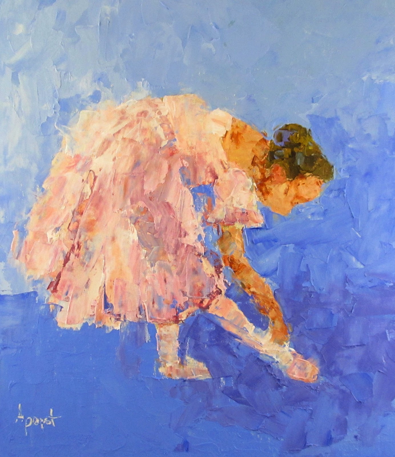 1384x1600 Palette Knife Painters, International Point By Anne Marie Propst - Cold Wax Painting