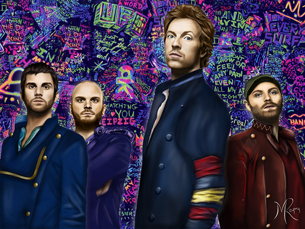 600x450 Coldplay Painting On Wacom Gallery - Coldplay Painting