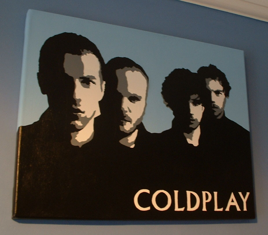 926x813 Coldplay By Lostproperty - Coldplay Painting