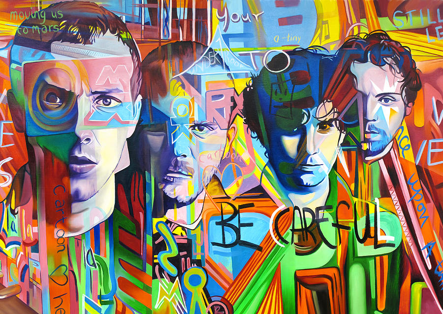 900x637 Coldplay Painting By Joshua Morton - Coldplay Painting